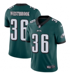 Men's Nike Philadelphia Eagles #36 Brian Westbrook Midnight Green Team Color Vapor Untouchable Limited Player NFL Jersey