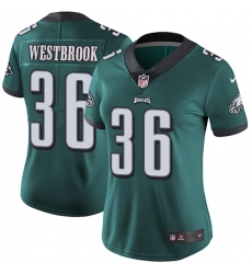Women's Nike Philadelphia Eagles #36 Brian Westbrook Midnight Green Team Color Vapor Untouchable Limited Player NFL Jersey