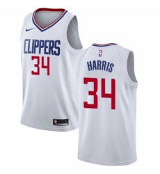 Youth Nike Los Angeles Clippers #34 Tobias Harris Authentic White NBA Jersey - Association Edition