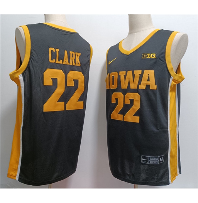 Men's Iowa Hawkeyes #22 Caitlin Clark Black Stitched Jersey