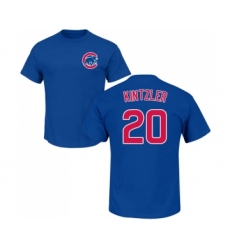 Baseball Chicago Cubs #20 Brandon Kintzler Royal Blue Name & Number T-Shirt