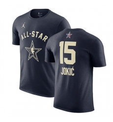 Men's 2024 All-Star #15 Nikola Jokic Navy T-Shirt