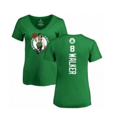 Basketball Women's Boston Celtics #8 Kemba Walker Kelly Green Backer T-Shirt