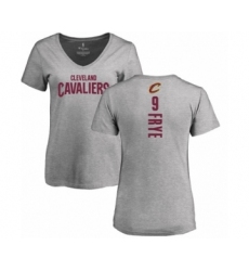 NBA Women's Nike Cleveland Cavaliers #9 Channing Frye Ash Backer T-Shirt