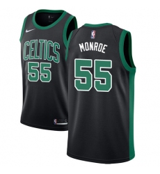 Women's Nike Boston Celtics #55 Greg Monroe Authentic Black NBA Jersey - Statement Edition