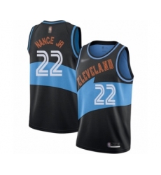 Women's Cleveland Cavaliers #22 Larry Nance Jr. Swingman Black Hardwood Classics Finished Basketball Jersey