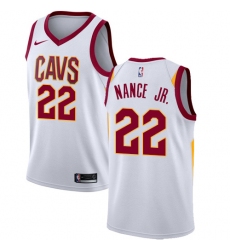 Youth Nike Cleveland Cavaliers #22 Larry Nance Jr. Authentic White NBA Jersey - Association Edition
