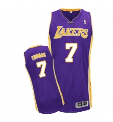 Women's Adidas Los Angeles Lakers #7 Isaiah Thomas Authentic Purple Road NBA Jersey