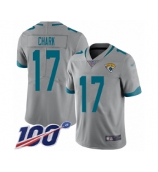 Youth Jacksonville Jaguars #17 DJ Chark Silver Inverted Legend Limited 100th Season Football Jersey