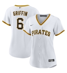 Women's Pittsburgh Pirates #6 Konnor Griffin Nike White Home Replica Jersey