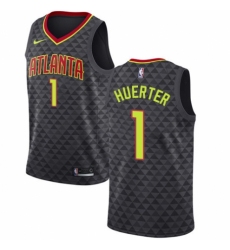Women's Nike Atlanta Hawks #1 Kevin Huerter Authentic Black NBA Jersey - Icon Edition