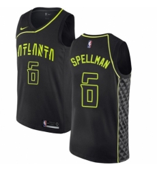 Women's Nike Atlanta Hawks #6 Omari Spellman Swingman Black NBA Jersey - City Edition