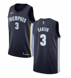Women's Nike Memphis Grizzlies #3 Jevon Carter Swingman Navy Blue Road NBA Jersey - Icon Edition