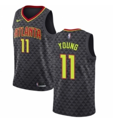 Women's Nike Atlanta Hawks #11 Trae Young Authentic Black NBA Jersey - Icon Edition