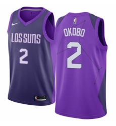 Women's Nike Phoenix Suns #2 Elie Okobo Swingman Purple NBA Jersey - City Edition
