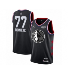 Women's Dallas Mavericks #77 Luka Doncic Swingman Black 2019 All-Star Game Basketball Jersey