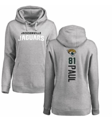 NFL Women's Nike Jacksonville Jaguars #81 Niles Paul Ash Backer Pullover Hoodie
