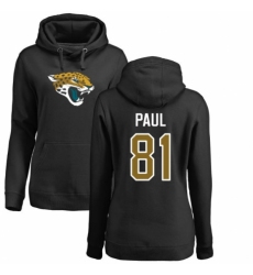 NFL Women's Nike Jacksonville Jaguars #81 Niles Paul Black Name & Number Logo Pullover Hoodie