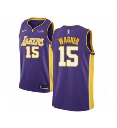 Women's Los Angeles Lakers #15 Moritz Wagner Authentic Purple Basketball Jersey - Statement Edition