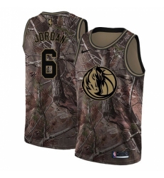 Men's Nike Dallas Mavericks #6 DeAndre Jordan Swingman Camo Realtree Collection NBA Jersey