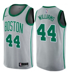 Women's Nike Boston Celtics #44 Robert Williams Swingman Gray NBA Jersey - City Edition