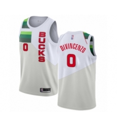 Women's Milwaukee Bucks #0 Donte DiVincenzo White Swingman Jersey - Earned Edition
