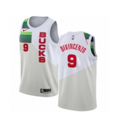 Women's Nike Milwaukee Bucks #9 Donte DiVincenzo White Swingman Jersey - Earned Edition