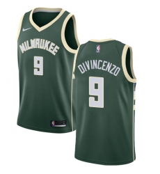 Youth Nike Milwaukee Bucks #9 Donte DiVincenzo Swingman Green NBA Jersey - Icon Edition