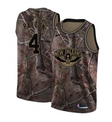 Men's Nike New Orleans Pelicans #4 Elfrid Payton Swingman Camo Realtree Collection NBA Jersey