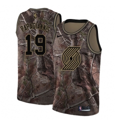Men's Nike Portland Trail Blazers #19 Georgios Papagiannis Swingman Camo Realtree Collection NBA Jersey