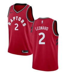 Youth Nike Toronto Raptors #2 Kawhi Leonard Swingman Red NBA Jersey - Icon Edition