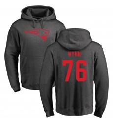 NFL Nike New England Patriots #76 Isaiah Wynn Ash One Color Pullover Hoodie