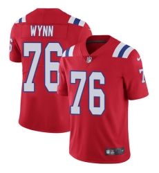 Youth Nike New England Patriots #76 Isaiah Wynn Red Alternate Vapor Untouchable Limited Player NFL Jersey