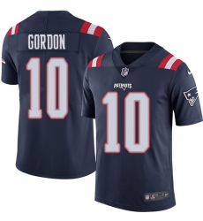 Youth Nike New England Patriots #10 Josh Gordon Limited Navy Blue Rush Vapor Untouchable NFL Jersey