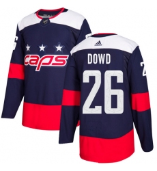 Men's Adidas Washington Capitals #26 Nic Dowd Authentic Navy Blue 2018 Stadium Series NHL Jersey