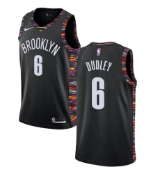Women's Nike Brooklyn Nets #6 Jared Dudley Swingman Black NBA Jersey - 2018  19 City Edition
