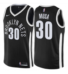 Youth Nike Brooklyn Nets #30 Dzanan Musa Swingman Black NBA Jersey - City Edition