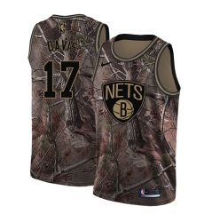Men's Nike Brooklyn Nets #17 Ed Davis Swingman Camo Realtree Collection NBA Jersey