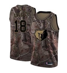Men's Nike Memphis Grizzlies #18 Omri Casspi Swingman Camo Realtree Collection NBA Jersey