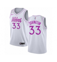 Men's Nike Minnesota Timberwolves #33 Robert Covington White Swingman Jersey - Earned Edition
