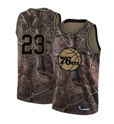 Women's Nike Philadelphia 76ers #23 Jimmy Butler Swingman Camo Realtree Collection NBA Jersey