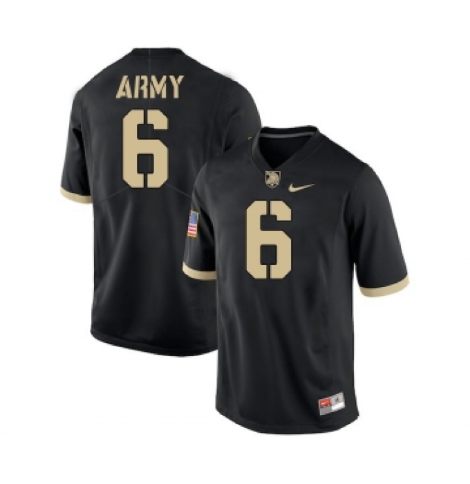 Army Black Knights 6 John Trainor Black College Football Jersey