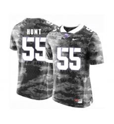 TCU Horned Frogs 55 Joey Hunt Gray College Football Limited Jersey