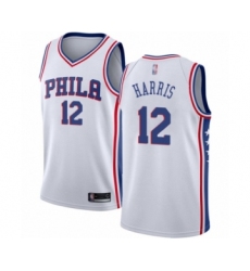 Women's Philadelphia 76ers #12 Tobias Harris Swingman White Basketball Jersey - Association Edition