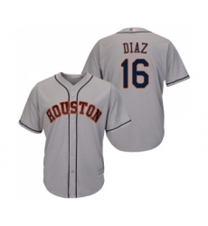 Youth Houston Astros #16 Aledmys Diaz Authentic Grey Road Cool Base Baseball Jersey