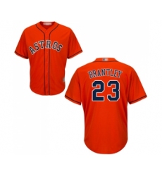 Men's Houston Astros #23 Michael Brantley Replica Orange Alternate Cool Base Baseball Jersey