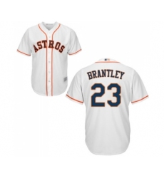 Youth Houston Astros #23 Michael Brantley Authentic White Home Cool Base Baseball Jersey
