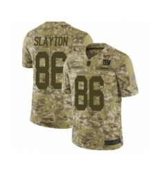 Youth New York Giants #86 Darius Slayton Limited Camo 2018 Salute to Service Football Jersey