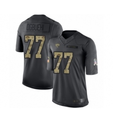 Men's Jacksonville Jaguars #77 Cedric Ogbuehi Limited Black 2016 Salute to Service Football Jersey