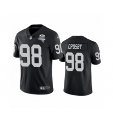 Youth Oakland Raiders #98 Maxx Crosby Black 2020 Inaugural Season Vapor Limited Jersey